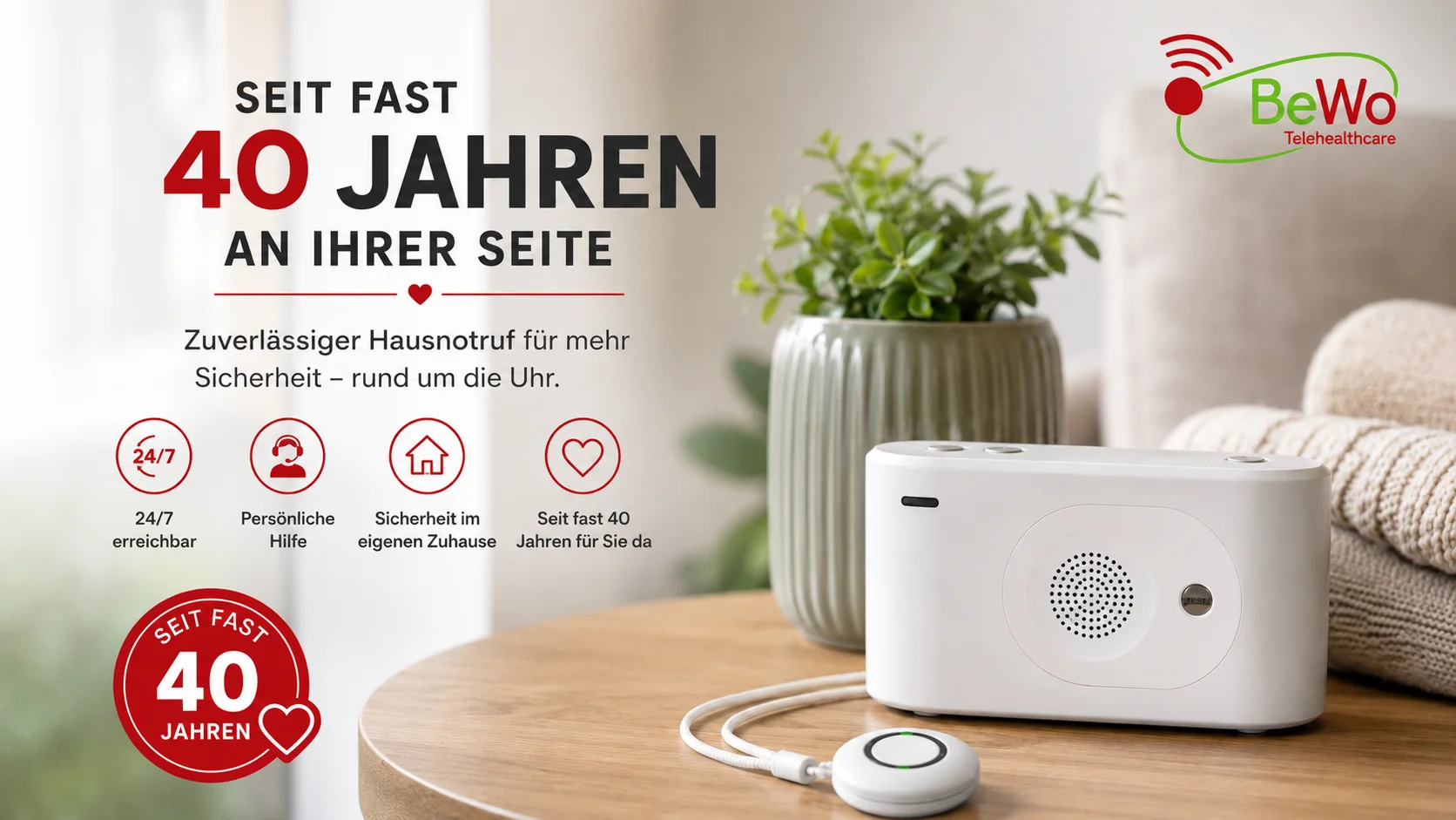 39 Jahre BeWo Telehealthcare – Jubiläum seit 1987